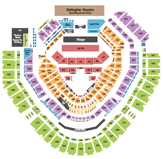 Petco Park Wild Horses Seating Chart